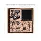Preview: Stempel Set christliche Symbole 9-teilig mit Stempelkissen